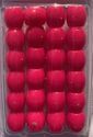 Very Large Dark Pink Barrel Beads