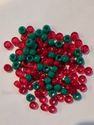 Red & Green Bead Mix (opaque and translucent)
