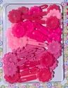 Pink Mix Mini Daisy Barrettes