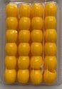 Very Large Yellow Barrel Beads