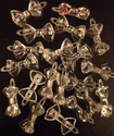 Clear Bow-Tie Barrettes