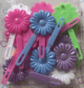 Large Multi-Pastel Daisy Barrettes