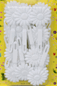 Large White Flower Barrettes