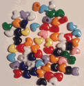 Multi Opaque Hearts 
