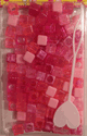 Pink Mix Cube Beads