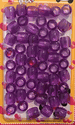 Purple Translucent Mini Barrel Beads