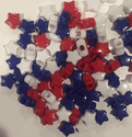 Red, White & Blue Star Beads