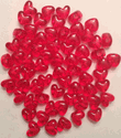 Transparent Red Hearts