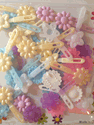 Wedding Mix Mini Flower Barrettes