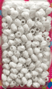 White Twist Beads